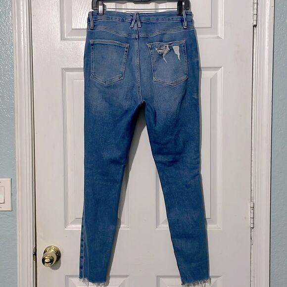 Good American Good Waist Skinny High Rise Jeans Indigo016 GW731T Size 12/31 - Picture 4 of 10